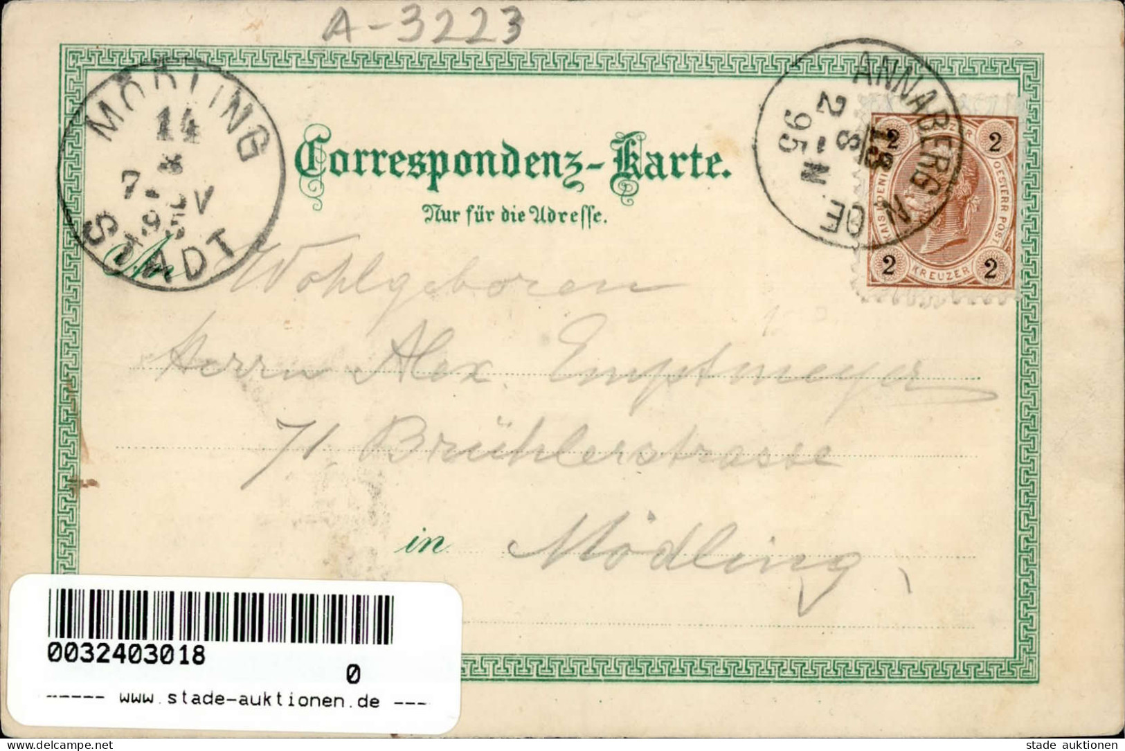 Annaberg (Österreich) Kirche Wienerbruck Vorläufer 1895 I-II (Stauchung, Fleckig) - Other & Unclassified