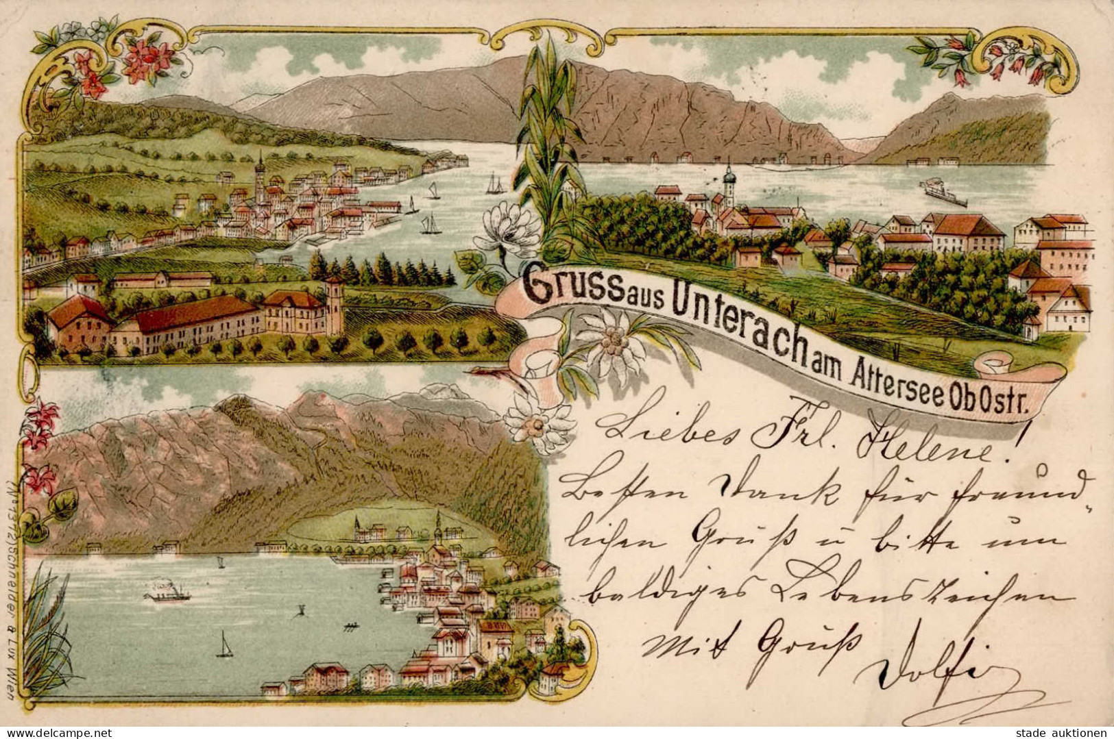 Unterach Am Attersee (Österreich) 1898 II (kleine Stauchung) - Other & Unclassified