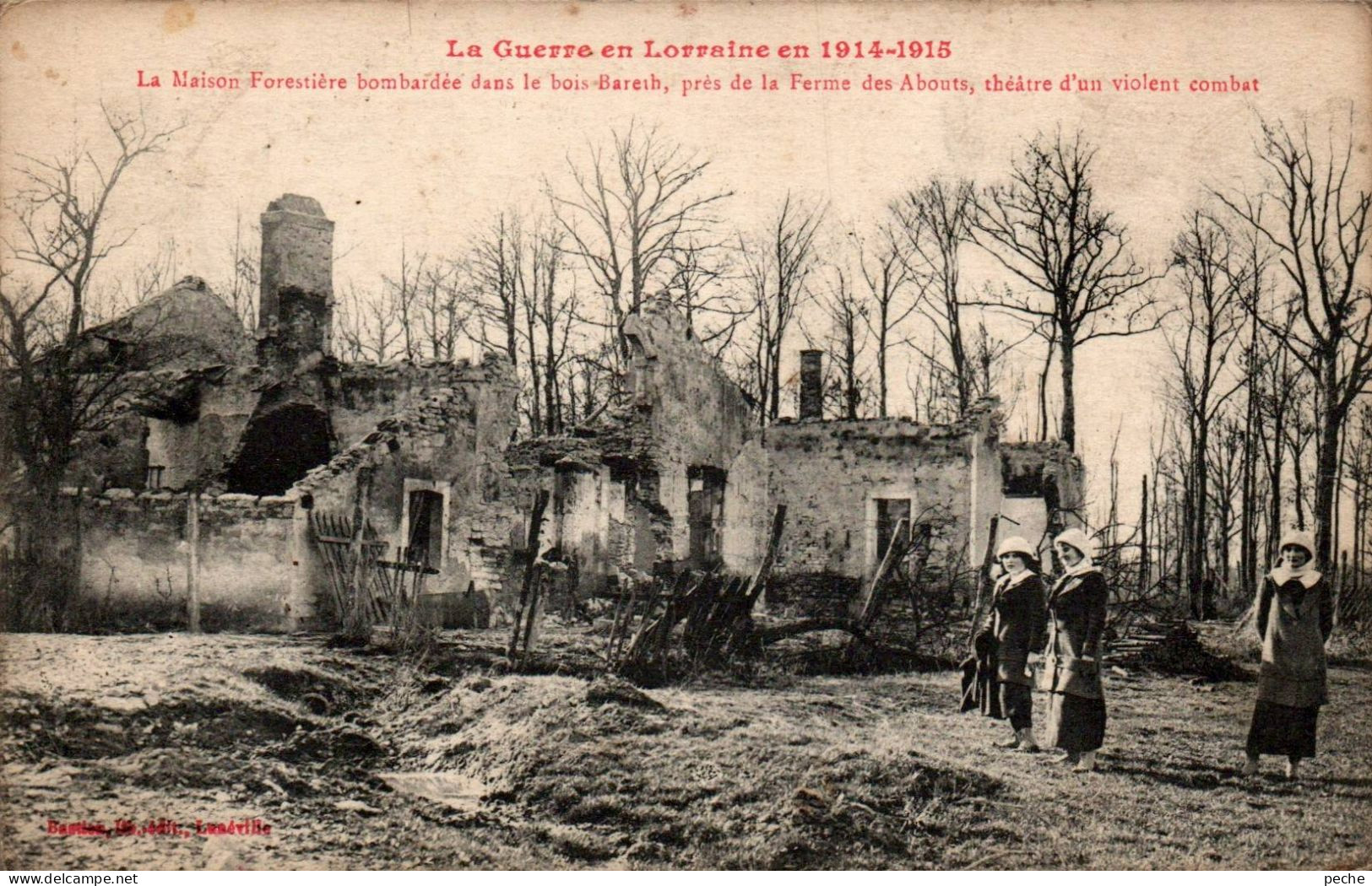 N°938 W -cpa La Maison Forestière Bombardée Dans Le Bois Bareth- - Andere & Zonder Classificatie