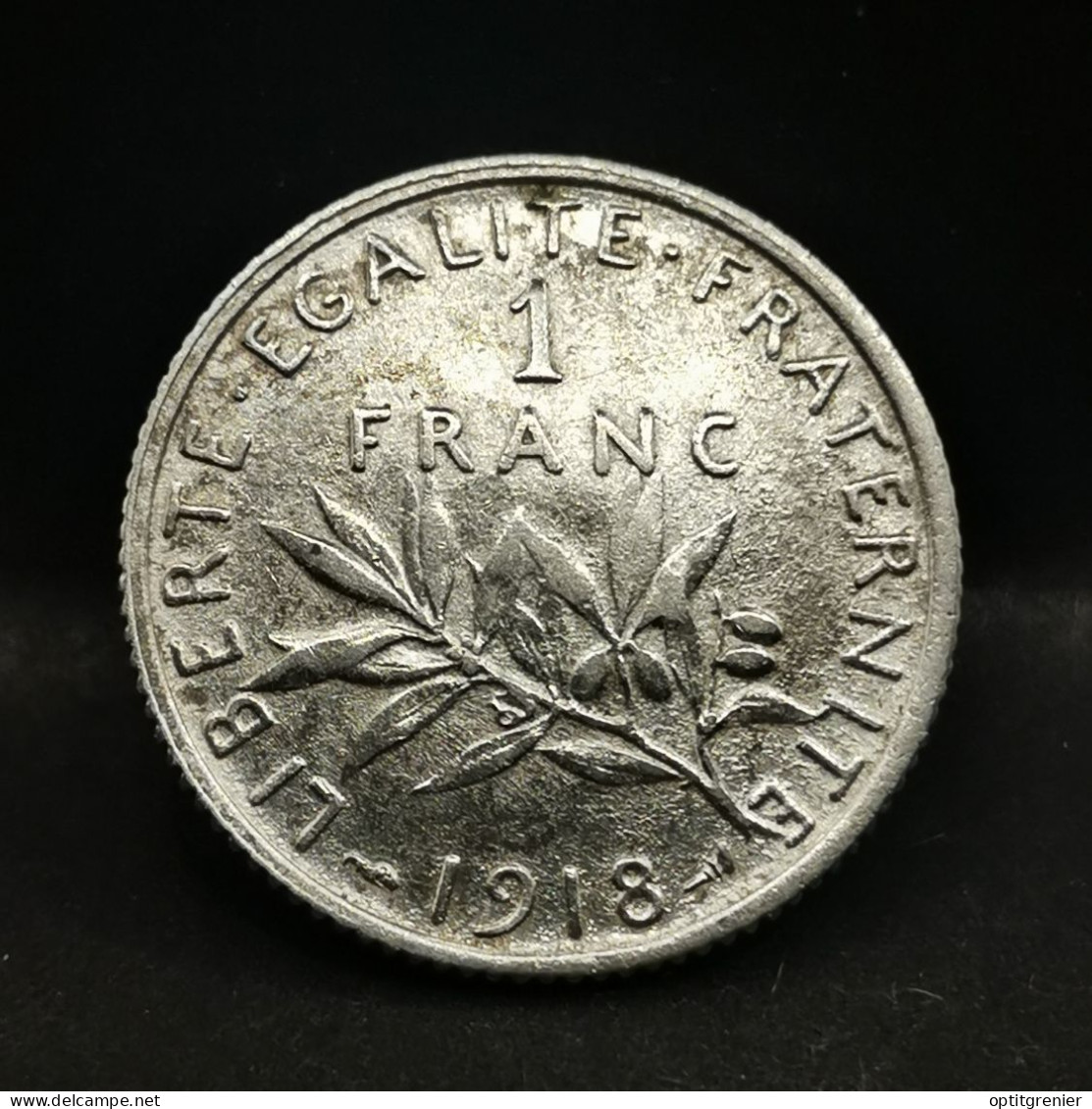 1 FRANC SEMEUSE ARGENT 1918 FRANCE / SILVER (Réf. 24425) - 1 Franc