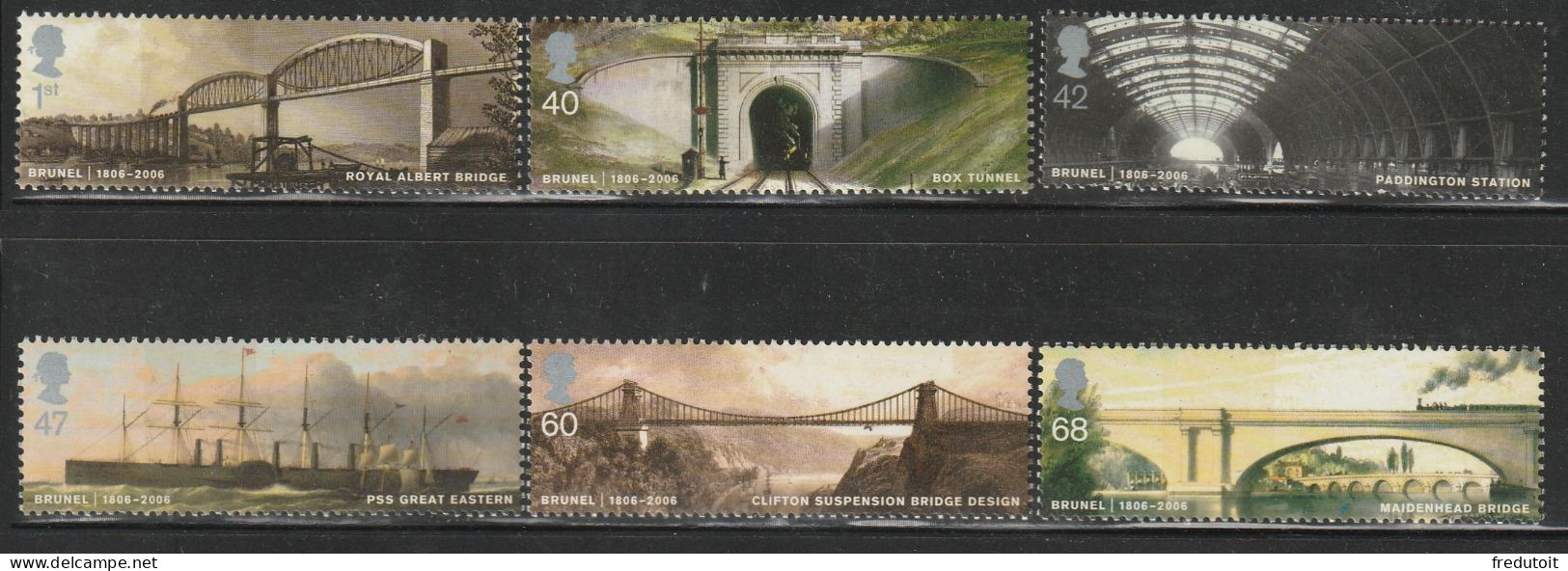 GRANDE BRETAGNE - N°2731/6 ** (2006) - Unused Stamps