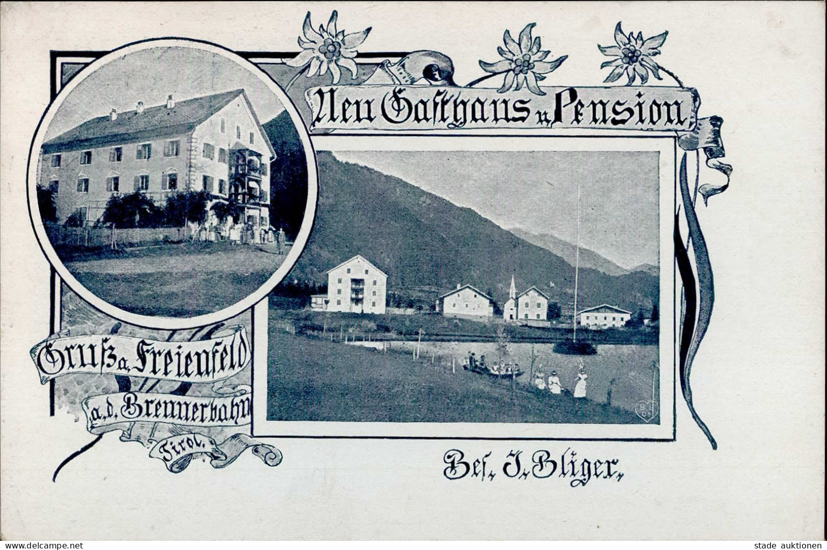 Freienfeld (Italien) Gasthaus Hotel J. Bliger I-II - Sonstige & Ohne Zuordnung