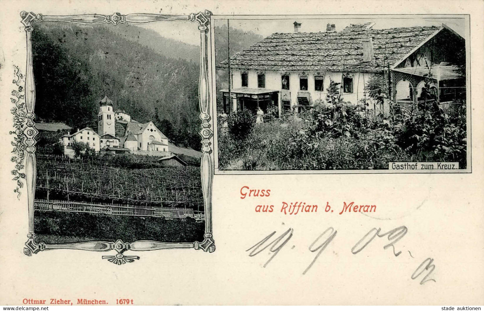 Riffian (Italien) Kirche Verlag Ottmar Zieher 1902 I-II - Other & Unclassified