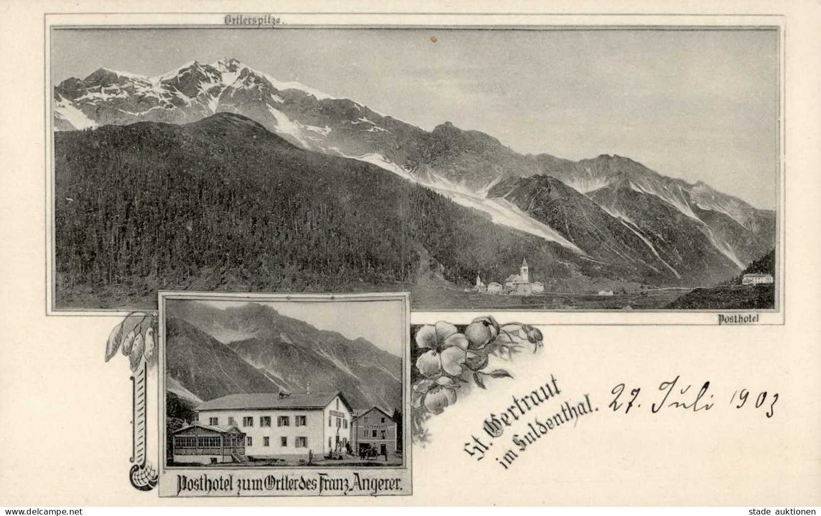 St.GERTRAUD (Südtirol) - Posthotel Zum Ortler Des Franz Angerer I - Sonstige & Ohne Zuordnung