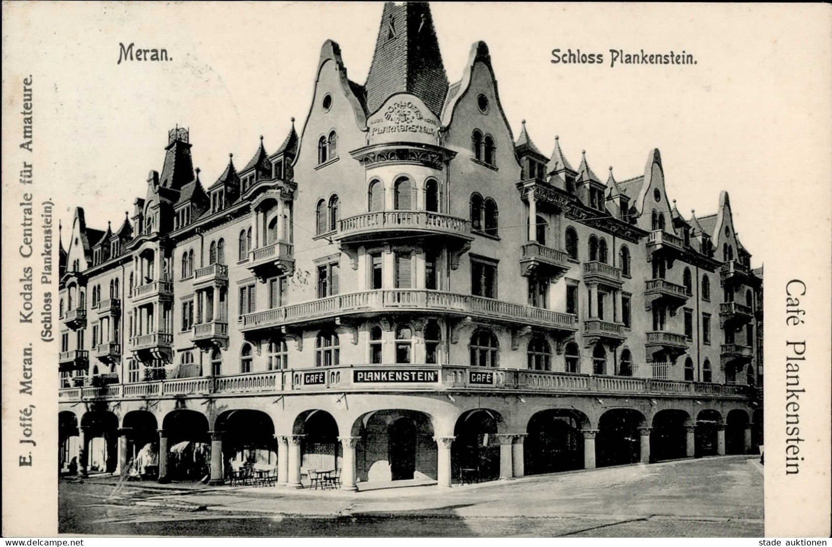 Meran (Südtirol) Cafe Schloss Plankenstein 1910 I-II - Sonstige & Ohne Zuordnung