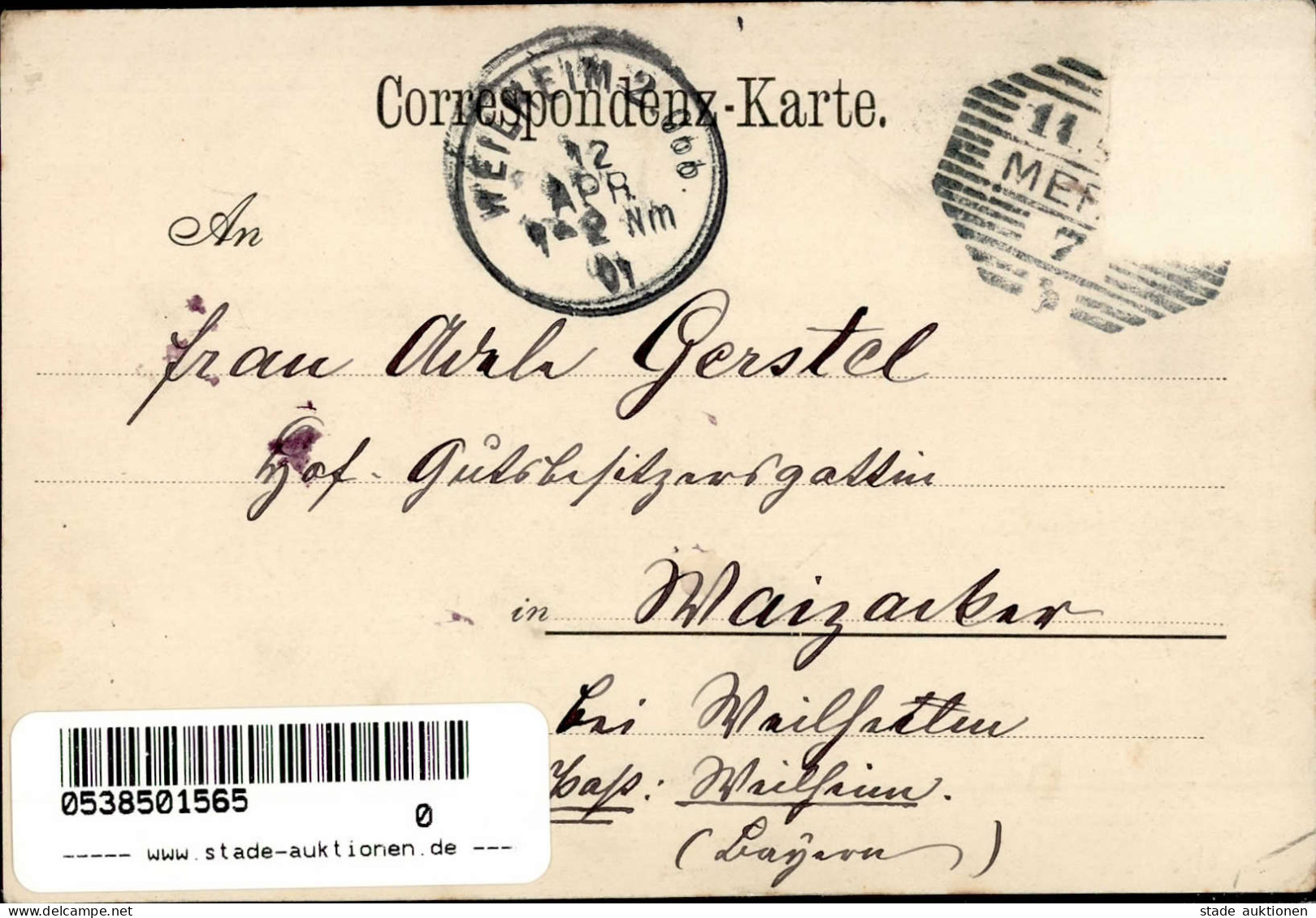 Meran (Südtirol) Habsburgerstrasse 1901 I-II - Sonstige & Ohne Zuordnung
