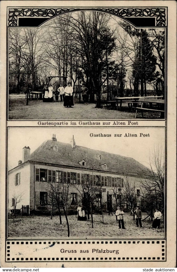 Pfalzburg (Elsass) Gasthaus Zur Alten Post 1911 I-II (Ecken Abgestossen) - Other & Unclassified