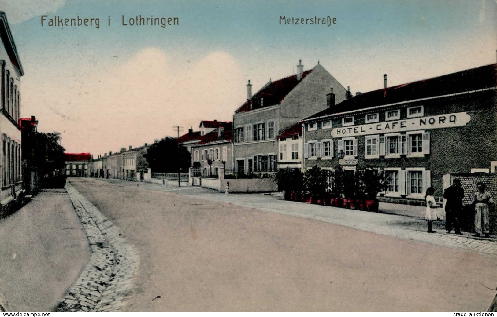 Falkenberg (Elsass) Metzerstrasse Cafe Nord 1916 I-II - Other & Unclassified