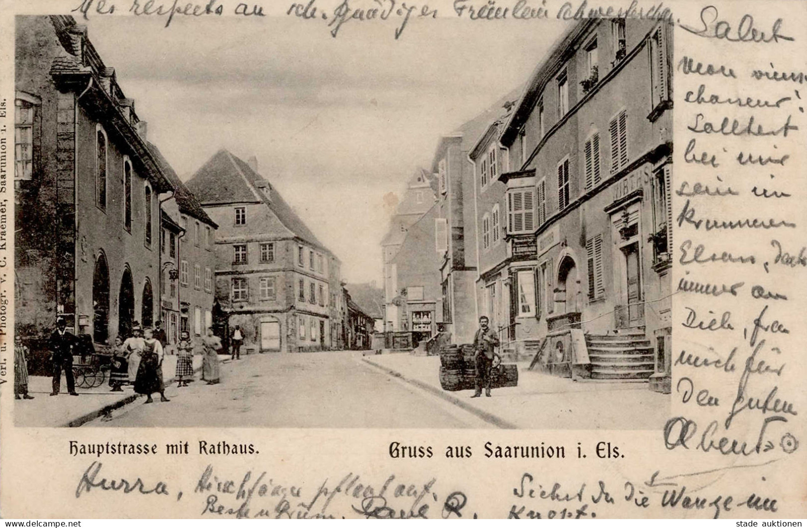 Saarunion (Elsass) Rathaus 1902 I-II - Other & Unclassified