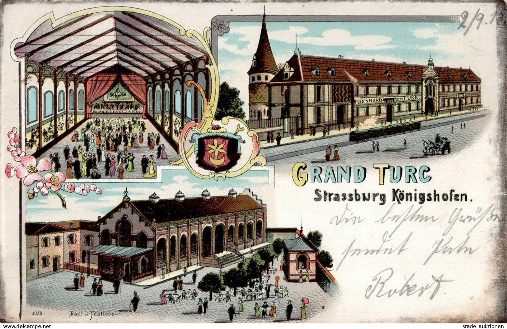 Strassburg (Elsass) Grand Turc Königshofen 1915 I-II (fleckig, Ecken Abgestossen) - Other & Unclassified