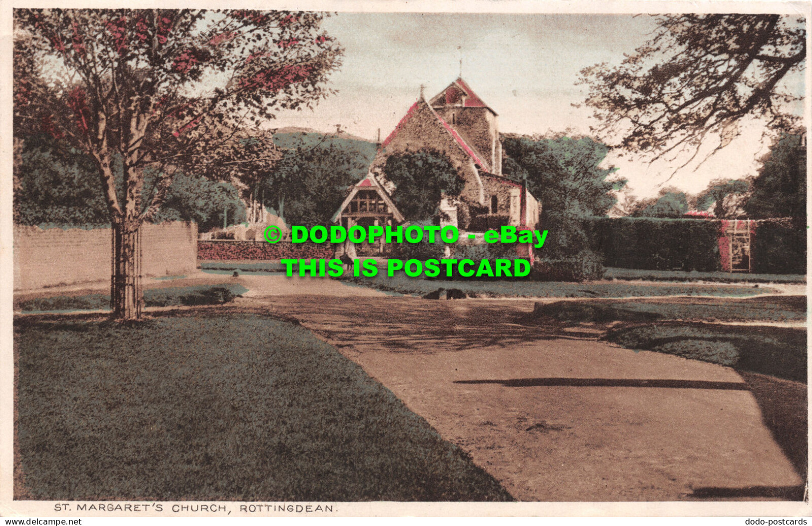 R505330 Rottingdean. St. Margaret Church. Postcard - Monde