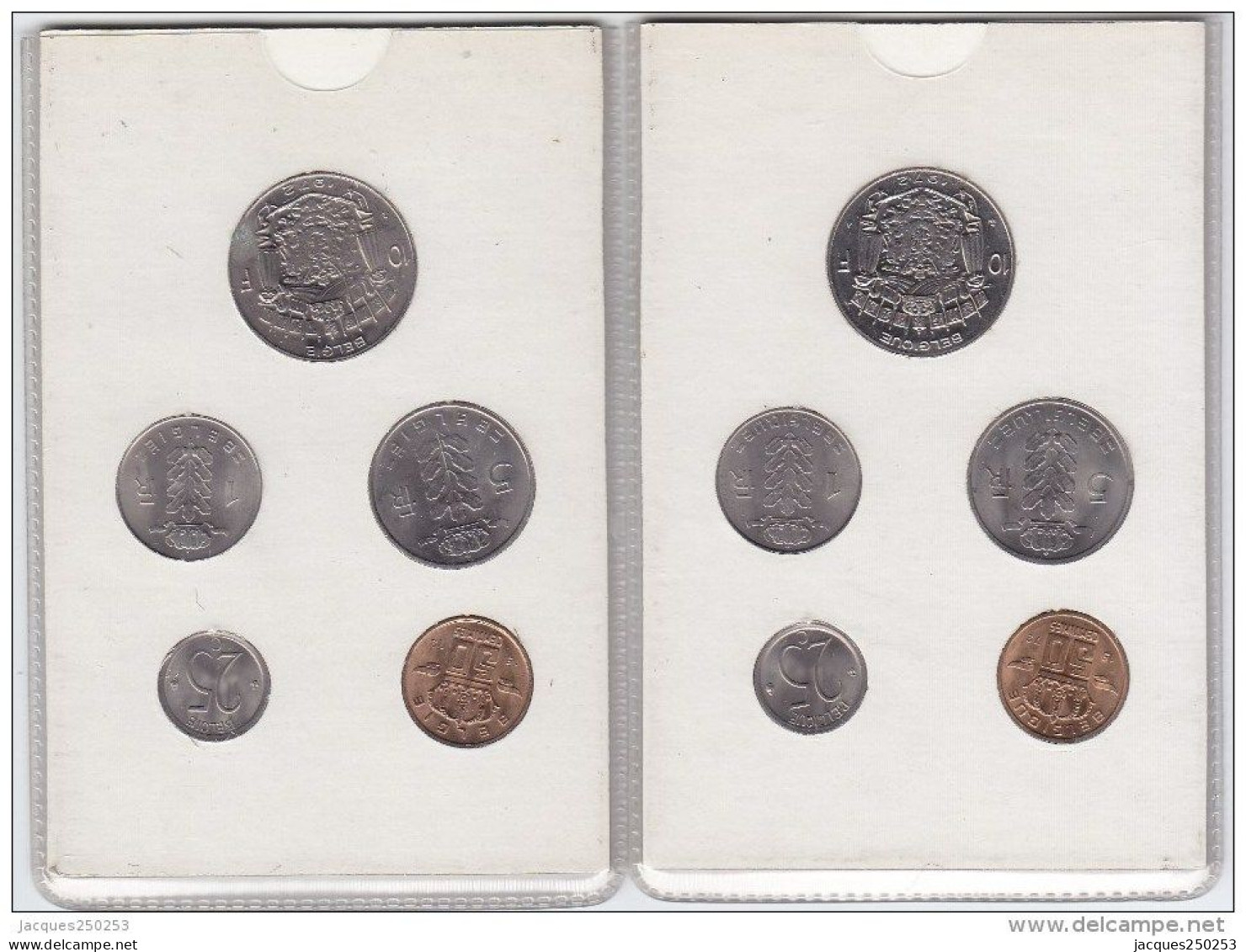 SET 1971-1972-1973-1974 Fleurs De Coins - FDC, BU, Proofs & Presentation Cases