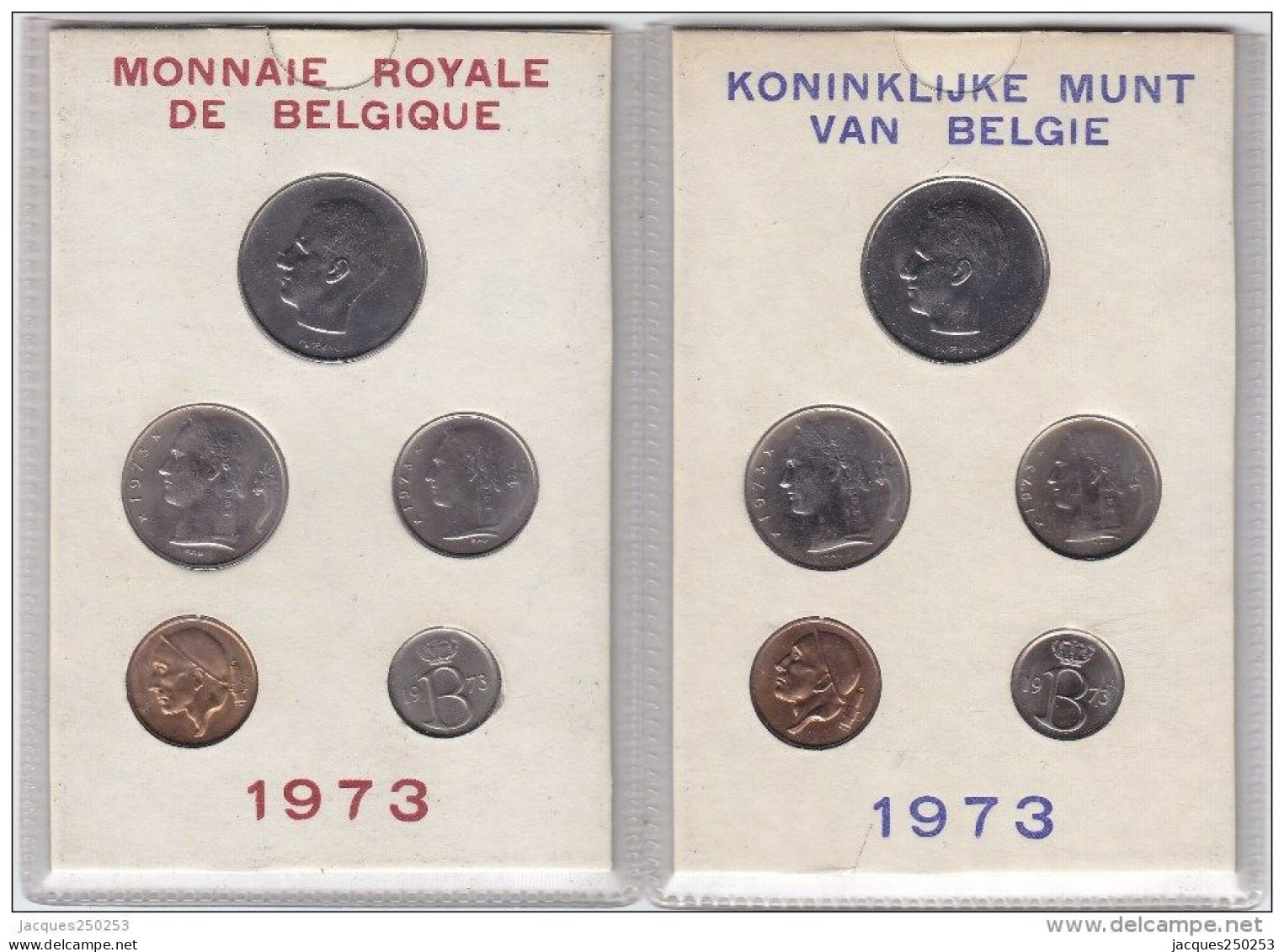 SET 1971-1972-1973-1974 Fleurs De Coins - FDC, BU, Proofs & Presentation Cases