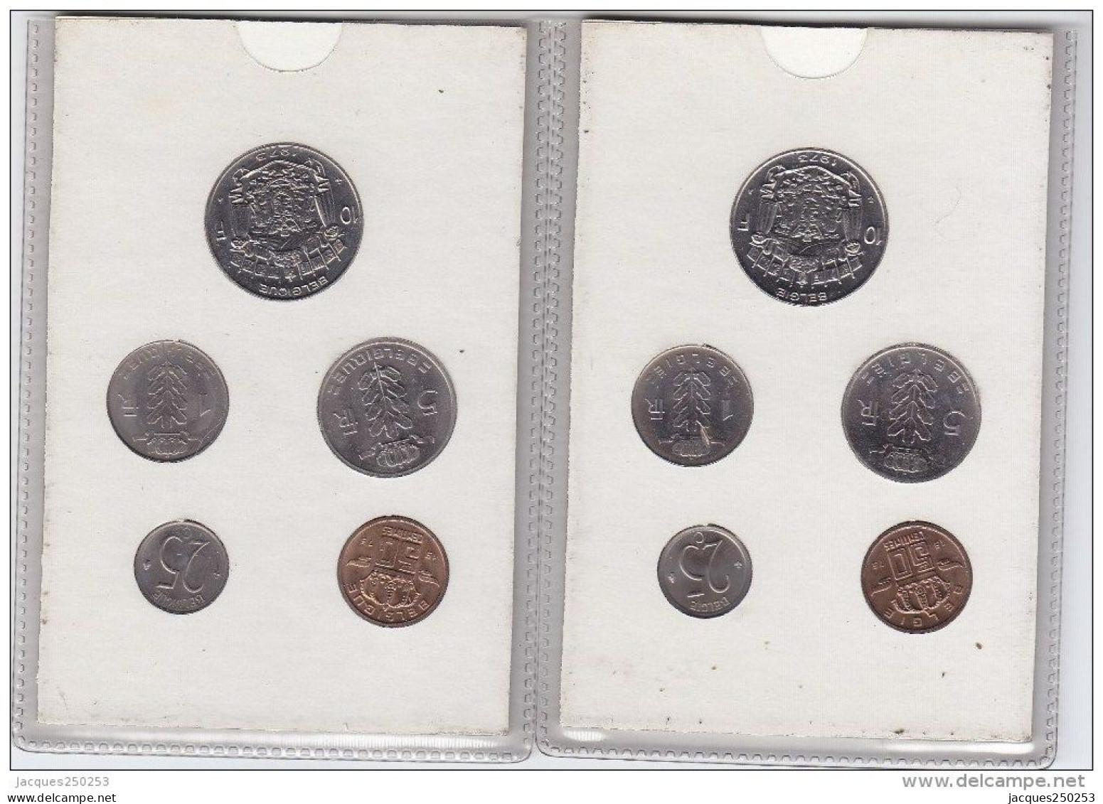 SET 1971-1972-1973-1974 Fleurs de coins