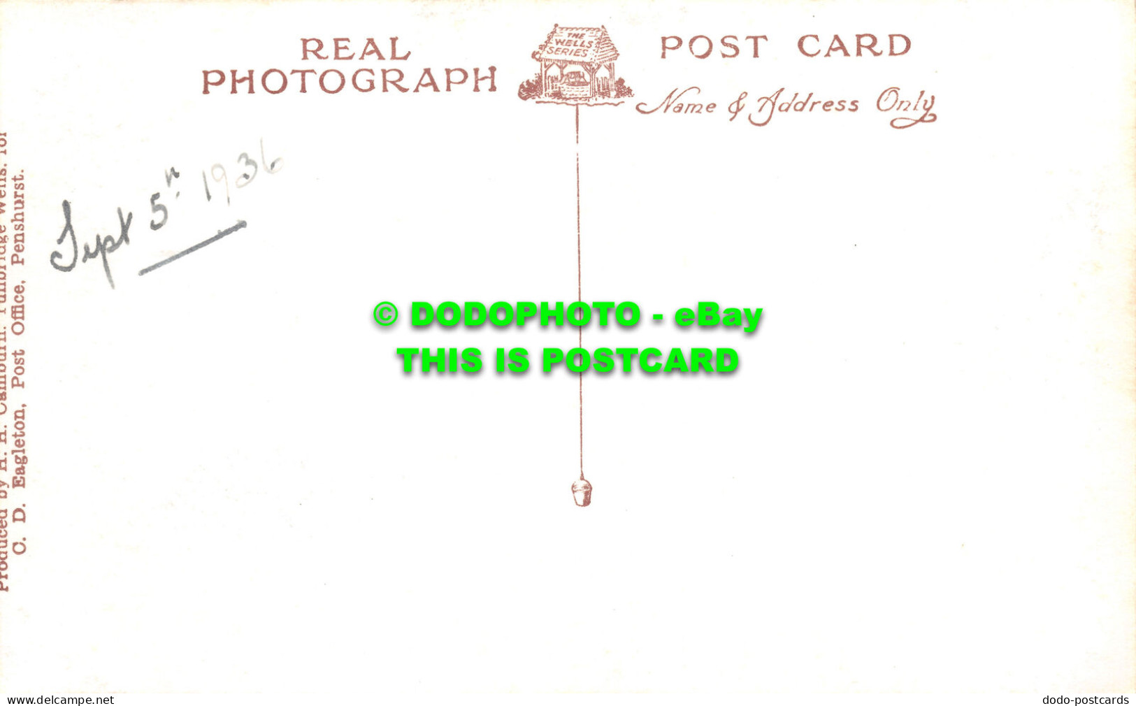 R505096 Penshurst Place. The Wells Series. Postcard - Monde