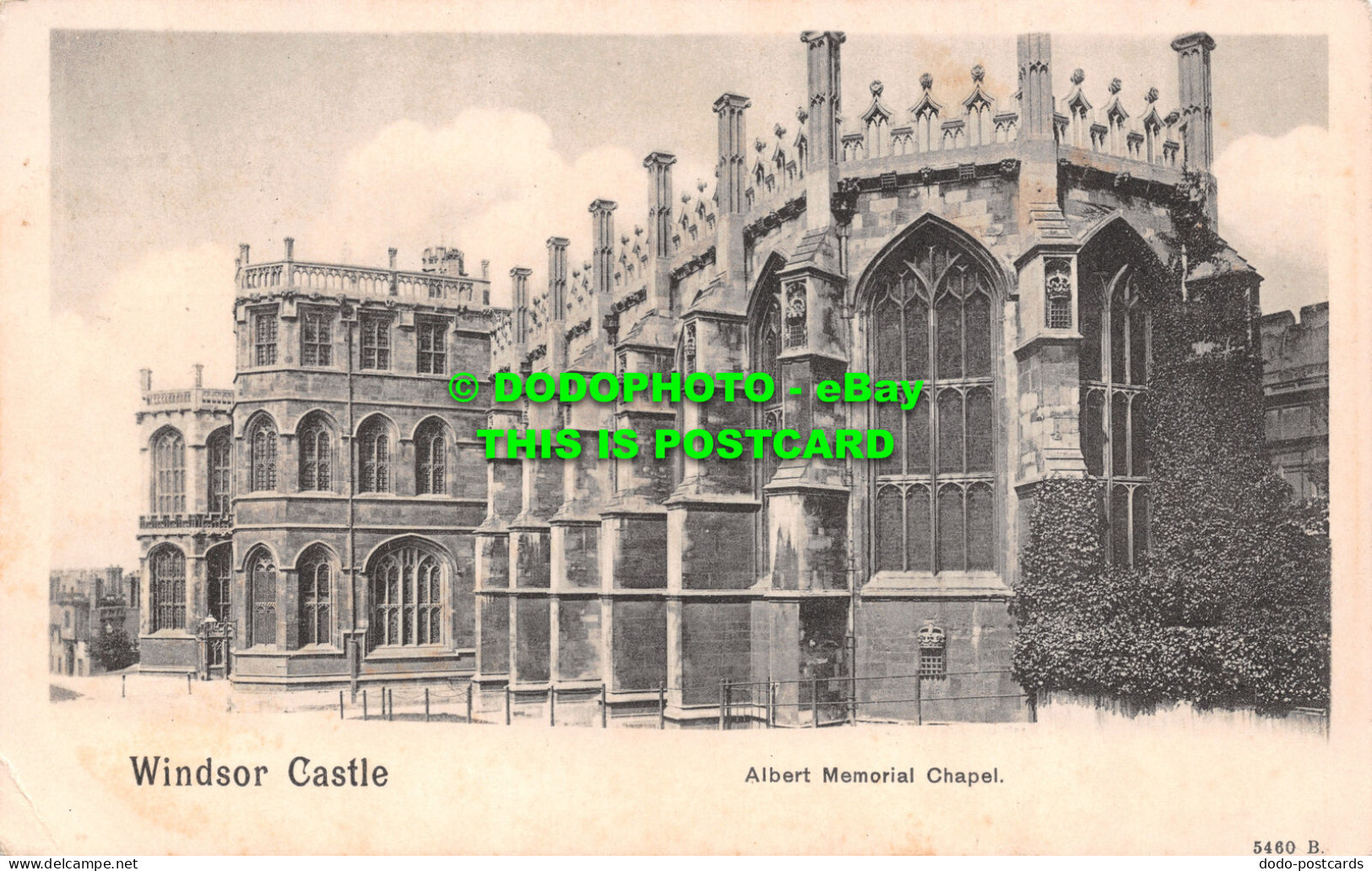 R505099 Windsor Castle. Albert Memorial Chapel. Pictorial Stationery. Platino Ph - Monde