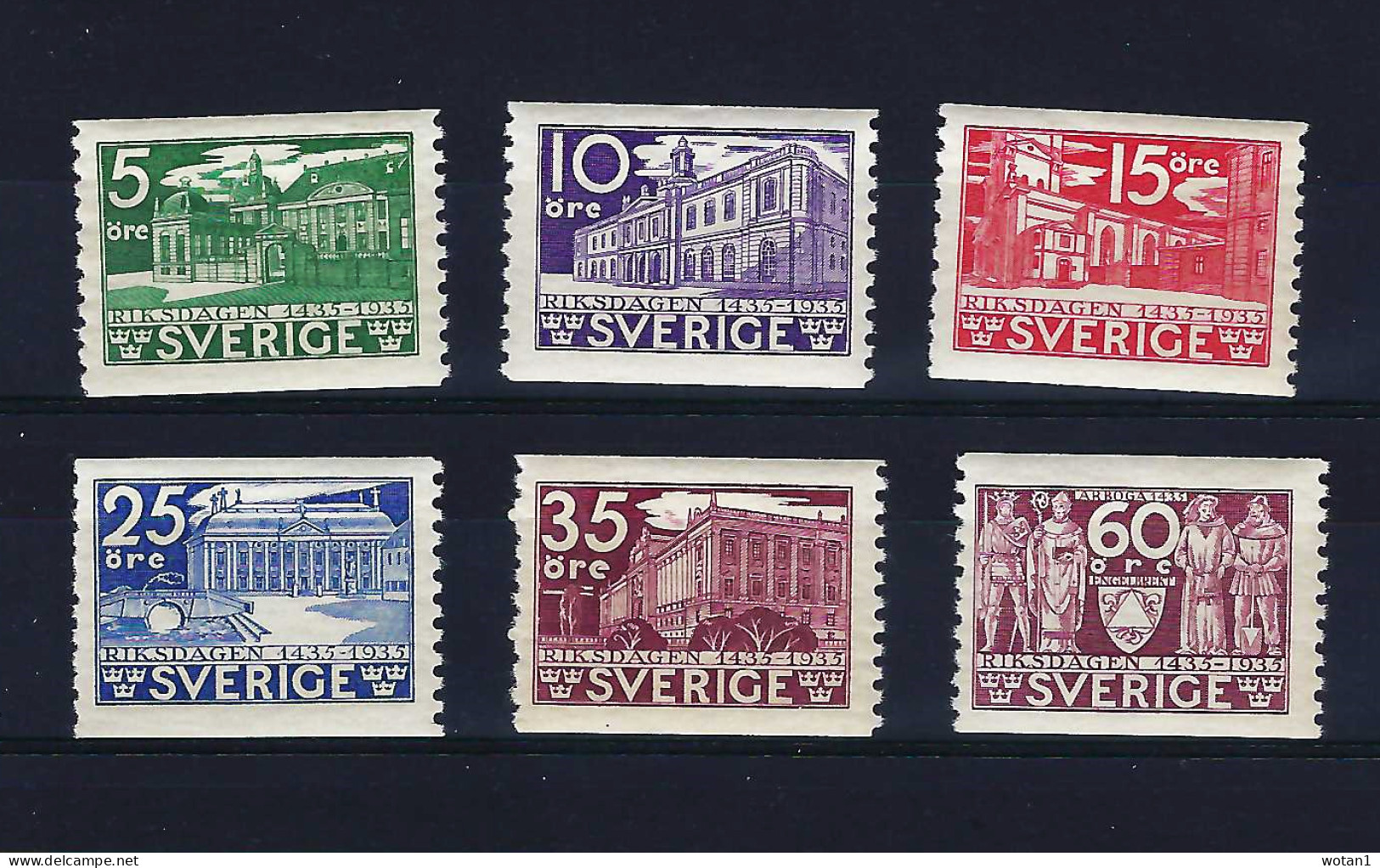 SUEDE - T.P. 229/34 XX - 5e Centenaire Du Parlement - Unused Stamps