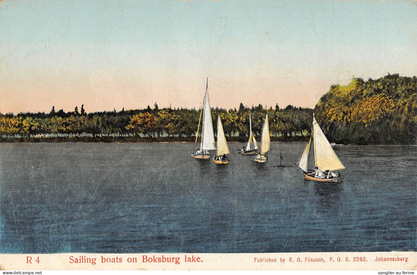 CPA / AFRIQUE DU SUD / SAILING BOATS ON BOKSBURG LAKE - South Africa