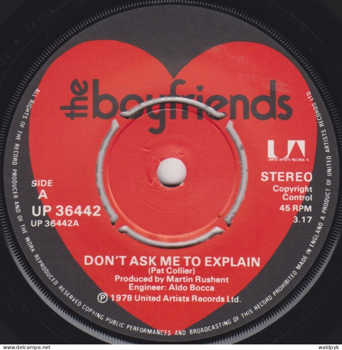 THE BOYFRIENDS - Don't Ask Me To Explain - Otros - Canción Inglesa