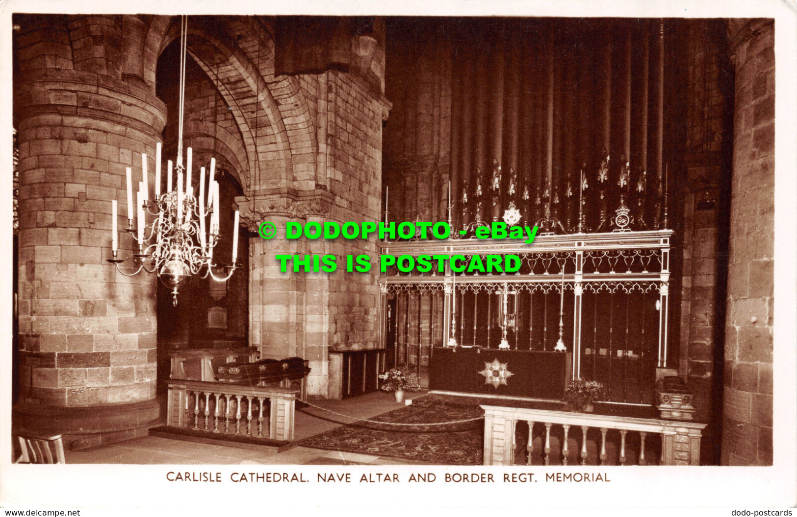 R505361 Carlisle Cathedral. Nave Altar And Border Regt. Memorial. Dean And Chapt - Monde