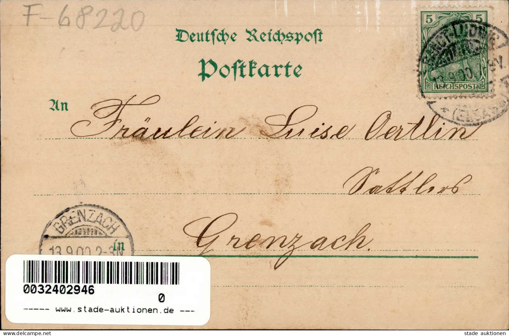 Hégenheim (Elsass) Gasthaus Post J. Jaeck 1900 I-II (fleckig) - Other & Unclassified