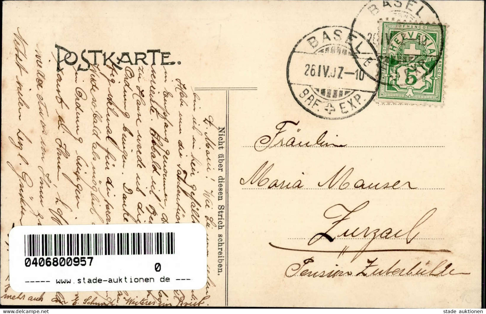 Sankt Ludwig (Elsass) Baslerstrasse 1907 I-II - Other & Unclassified