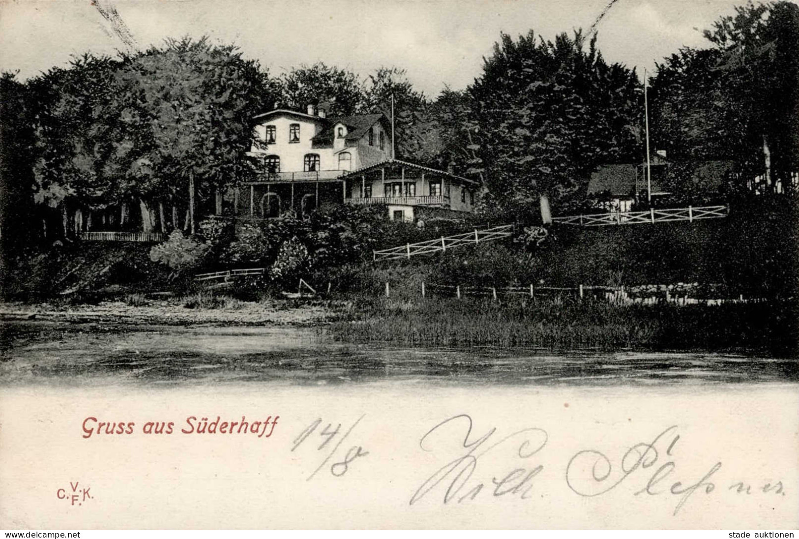 Sonderhav (Dänemark) Gruss Aus Süderhaff 1901 II (Marke Entfernt) Montagnes - Danemark