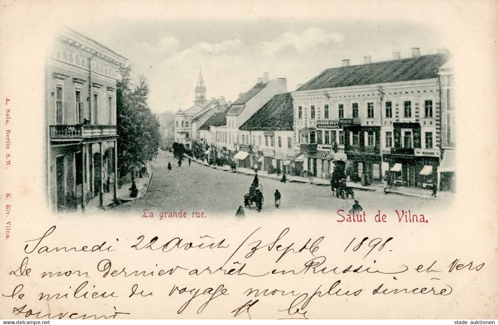 Wilna (Litauen) Grand Rue 1898 I- - Litauen