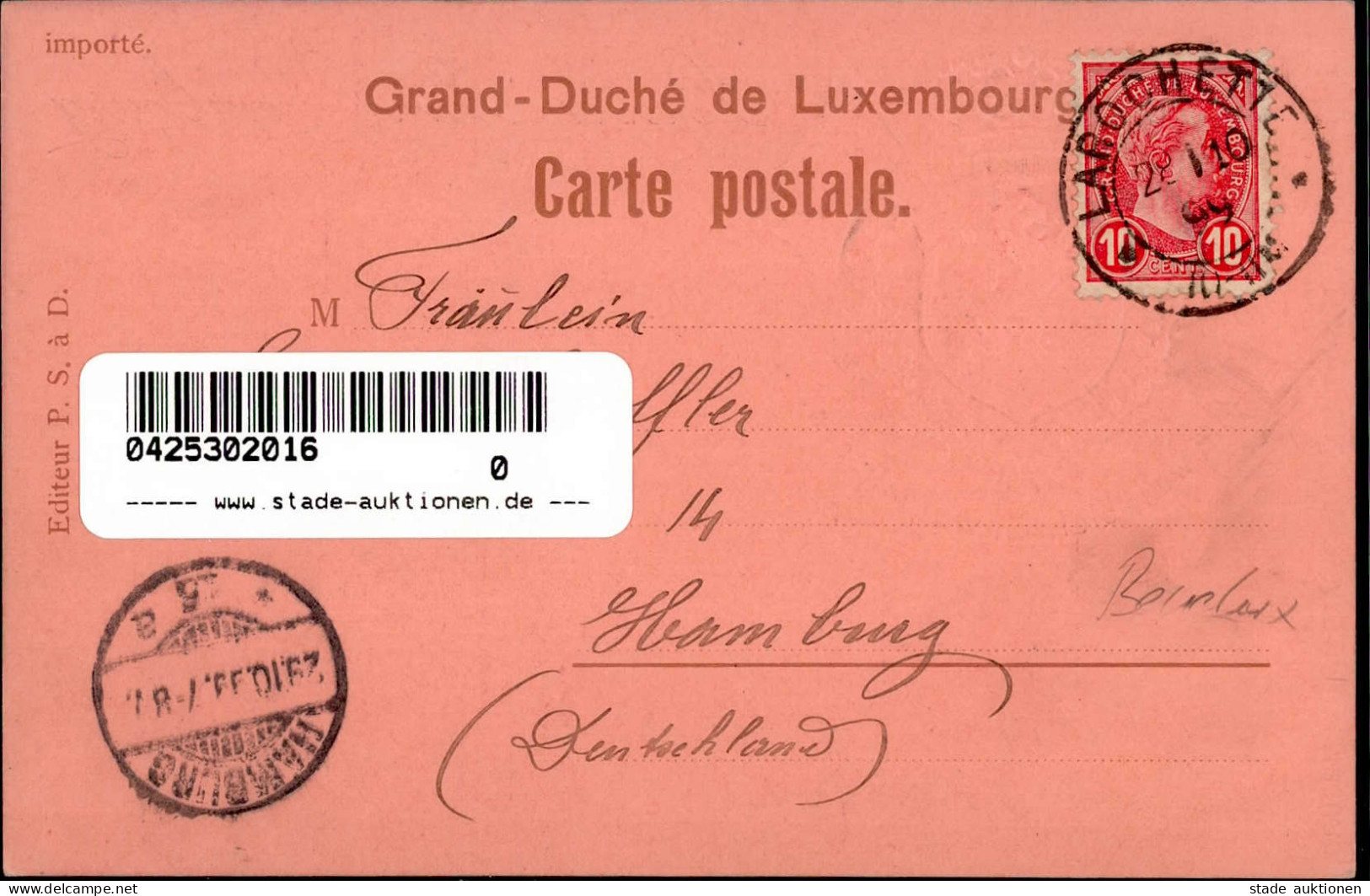 Luxemburg (Luxemburg) Rräge-Karte 1899 I - Autres & Non Classés