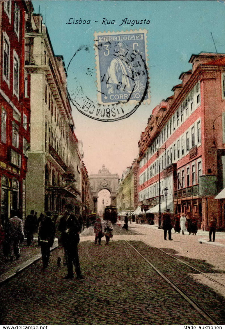 Lissabon (Portugal) Rua Augusta Straßenbahn I- - Autres & Non Classés