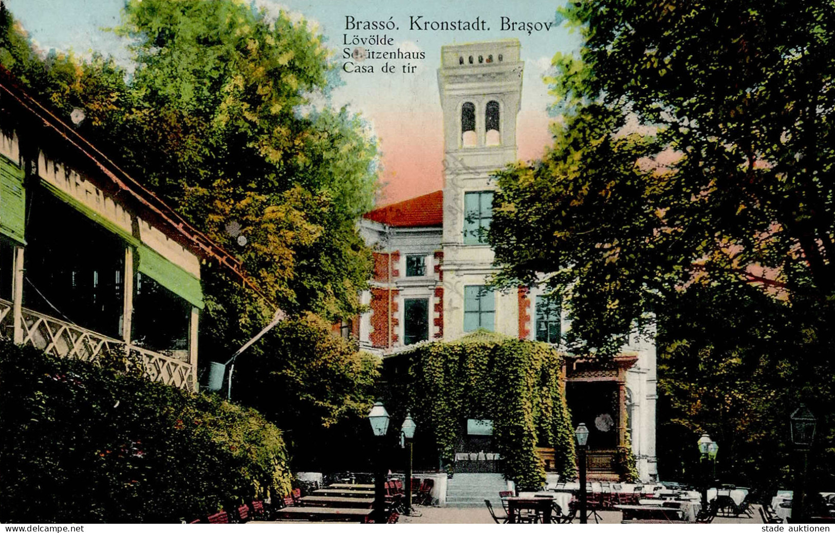 Kronstadt (Rumänien) Schützenhaus 1917 I-II (Ecken Abgestossen) - Roumanie