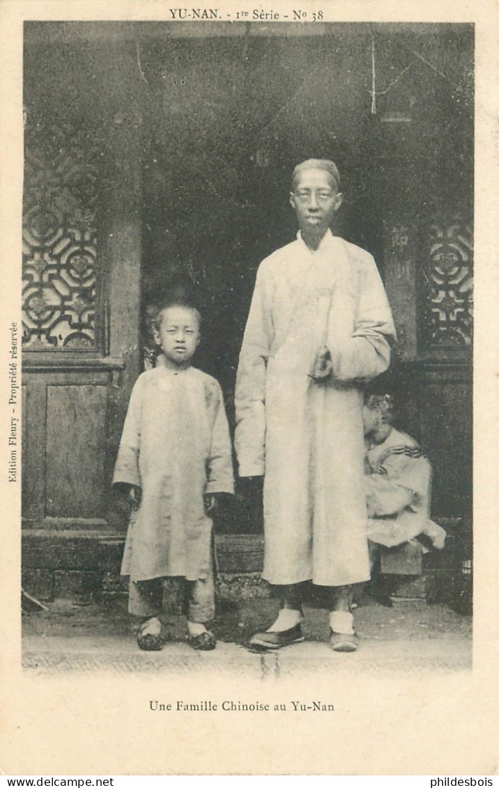 CHINE  YUNNAN    Famille Chinoise Au Yu-Nan - Chine