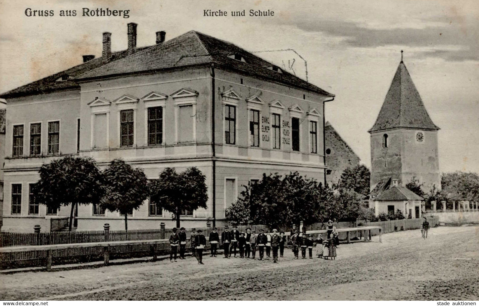 Rothberg (Rumänien) Schule 1914 I-II - Roumanie