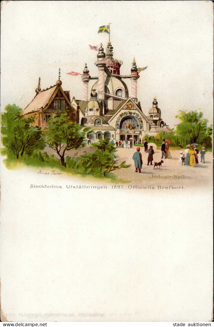 Stockholm (Schweden) Ausstellung 1897 I-II Expo - Sweden