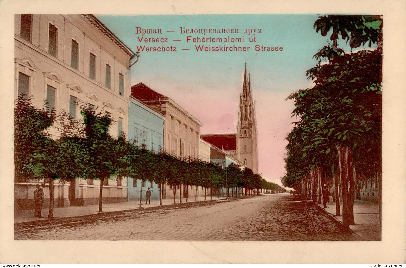 Belgrad Werschetz (Serbien) Weisskirchner Strasse 1915 II (leichte Stauchung) - Servië