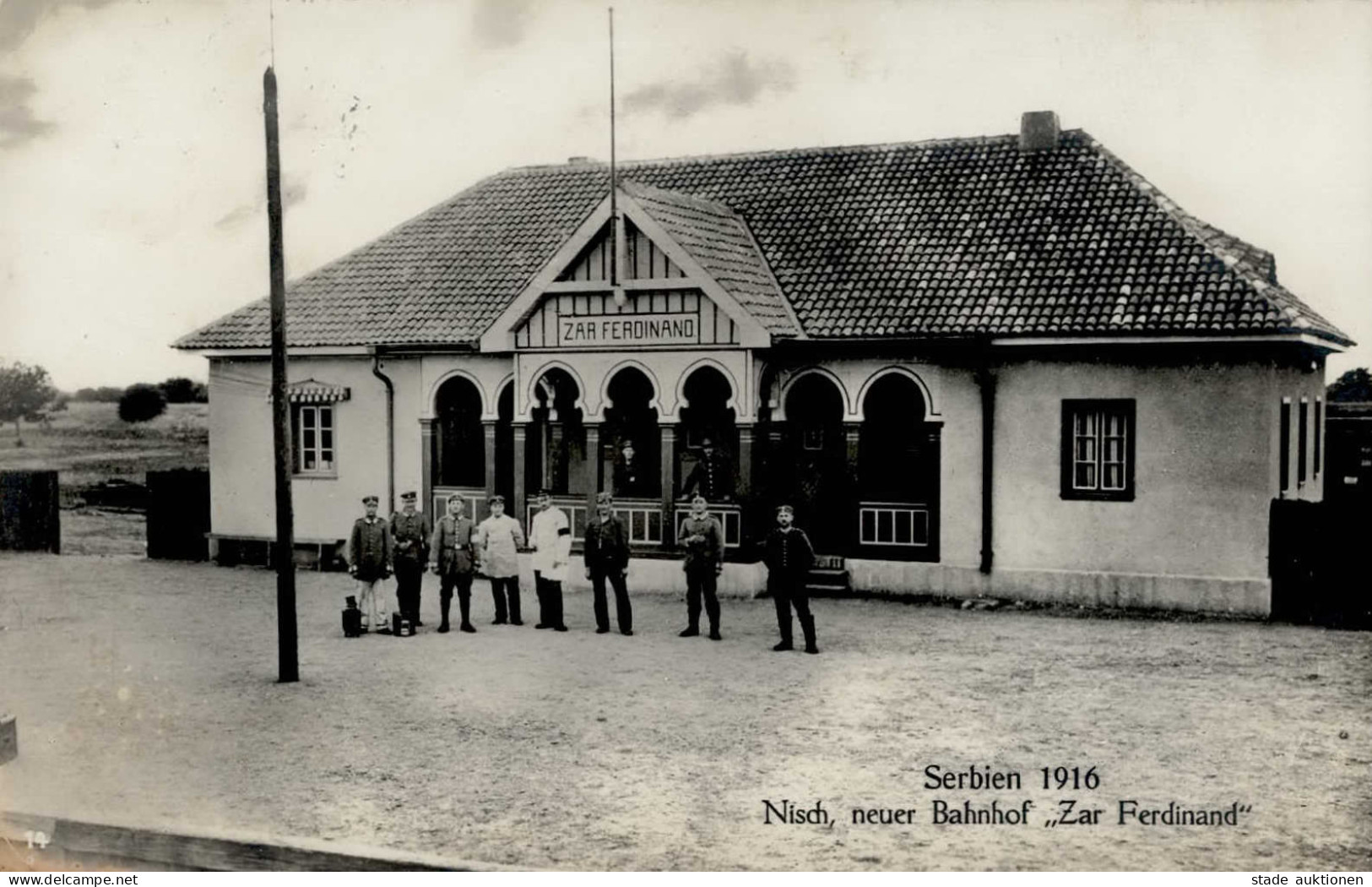 Nisch (Serbien) Bahnhof Zar Ferdinand Feldpost 1917 I-II - Servië