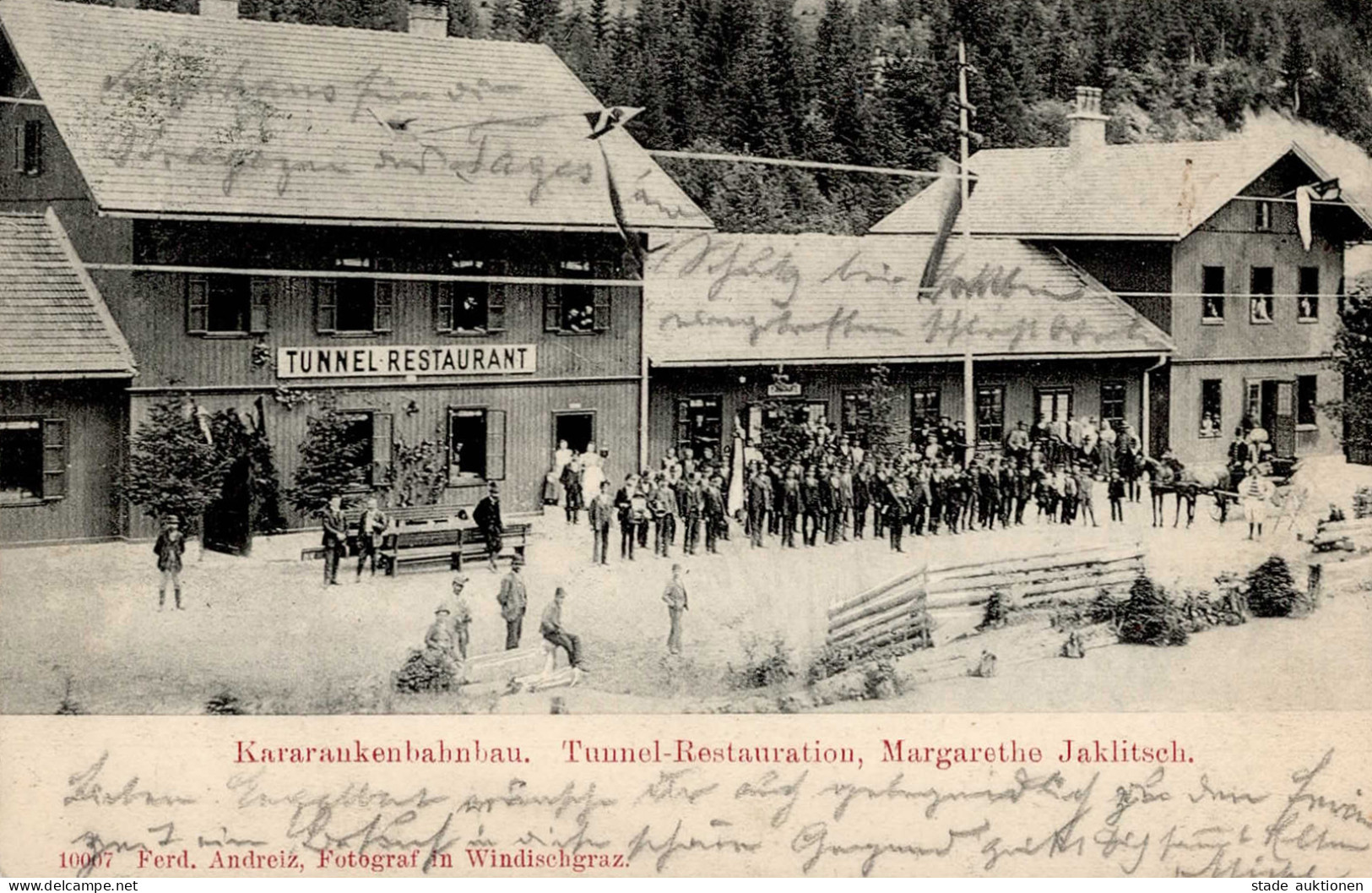 Slovenj Gradec Windischgraz Krarankenbahnbau Gasthaus Tunnel Margarethe Jaklitsch I-II (Ecke Gestaucht, Ecken Abgestosse - Slowenien