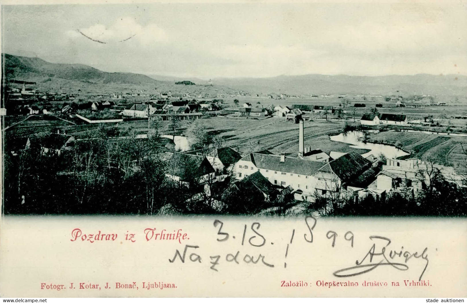 Oberlaibach (Slowenien) Fabrik 1899 II (kleine Stauchung) - Slovenië