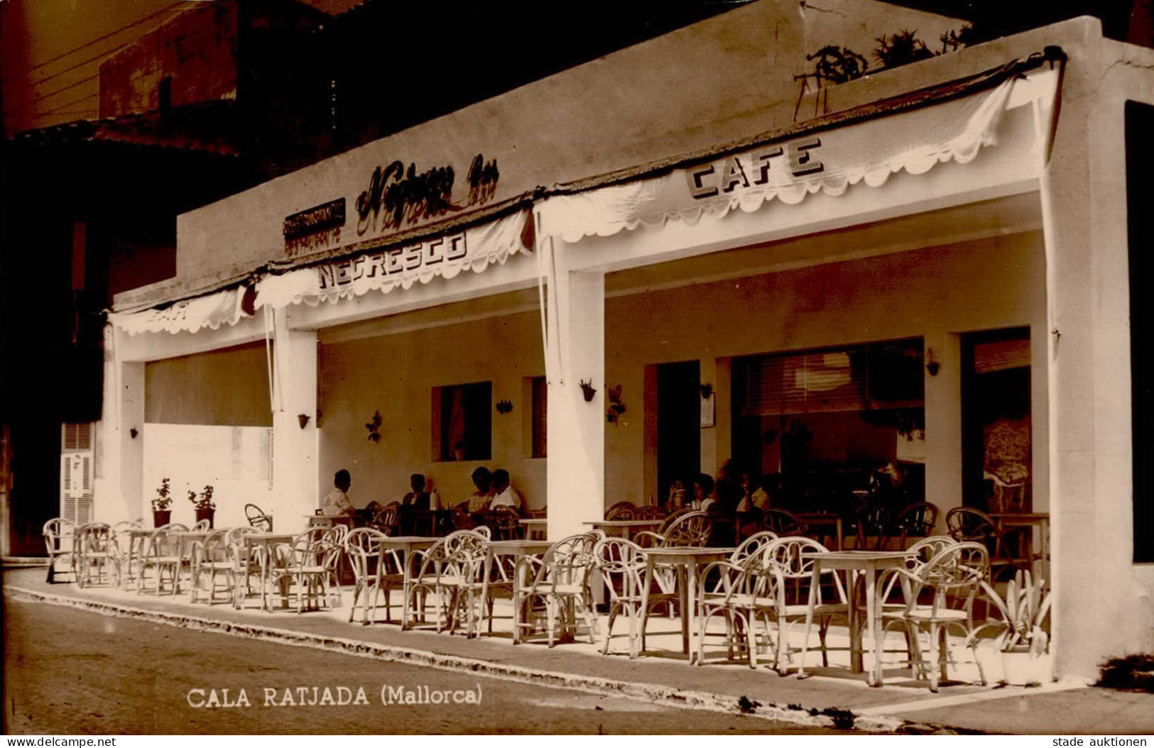 Cala Ratjada Mallorca Spanien Gasthaus Cafe I-II (Randmangel) - Autres & Non Classés