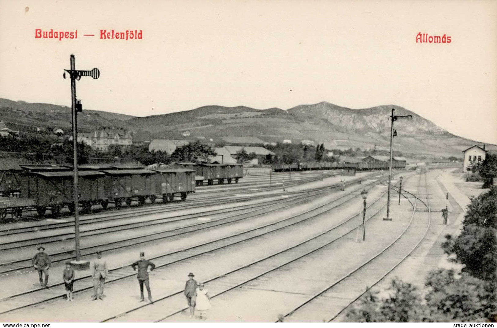 Budapest (Ungarn) Bahnhof Eisenbahn I Chemin De Fer - Ungarn