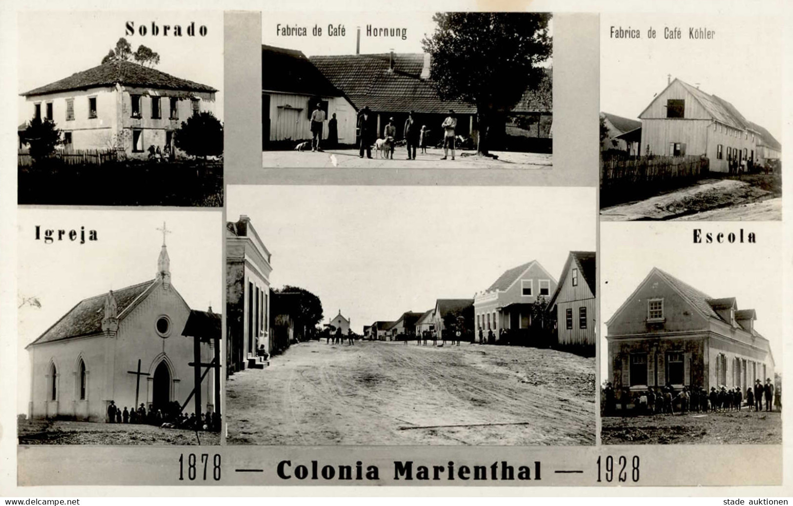 Colonia Marienthal (Brasilien) Cafe Hornung Schule Cafe Köhler 1928 I - Otros & Sin Clasificación
