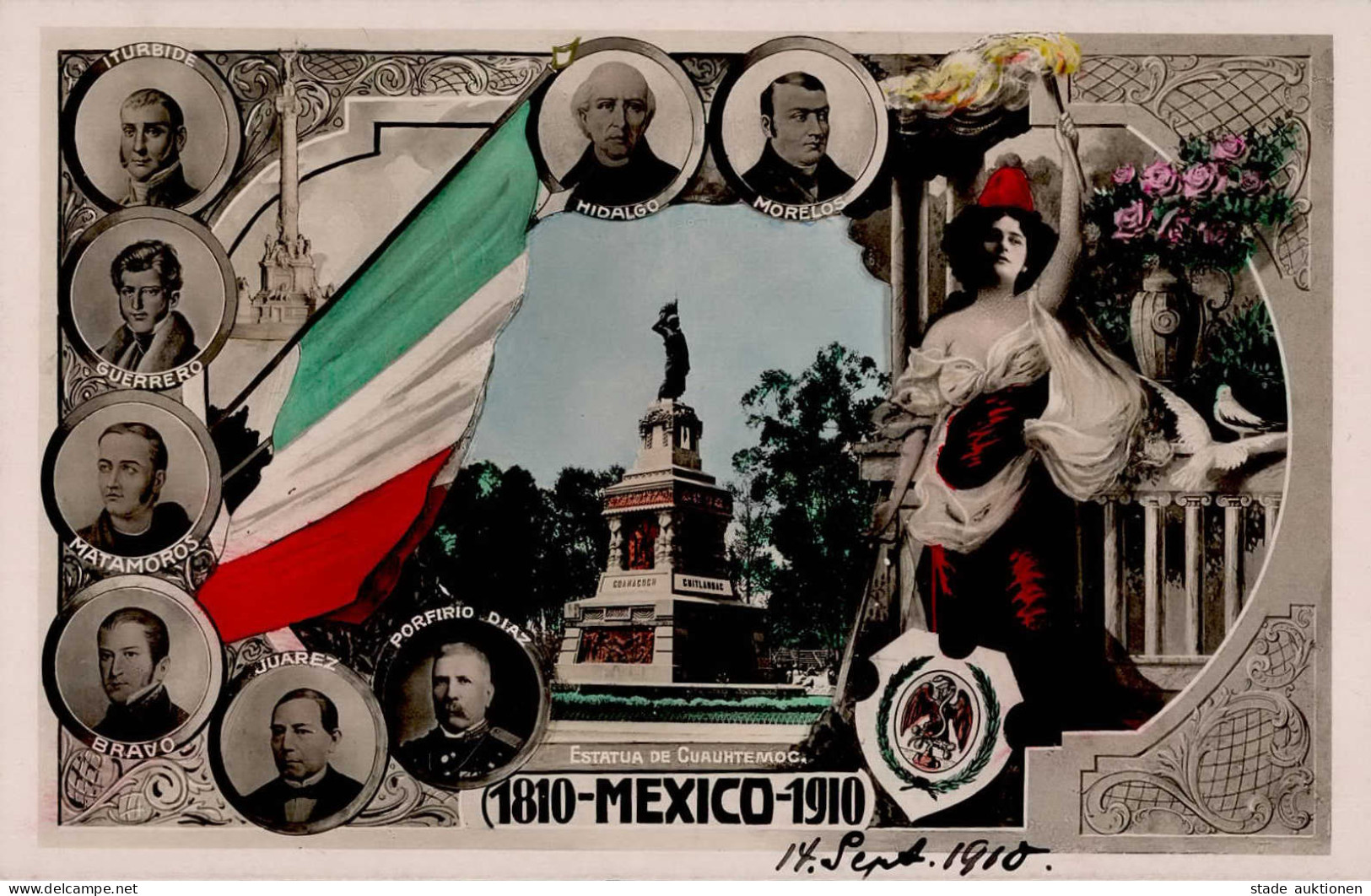 MEXICO (Mexiko) - Jubiläumskarte 1810-1910 I - Mexico