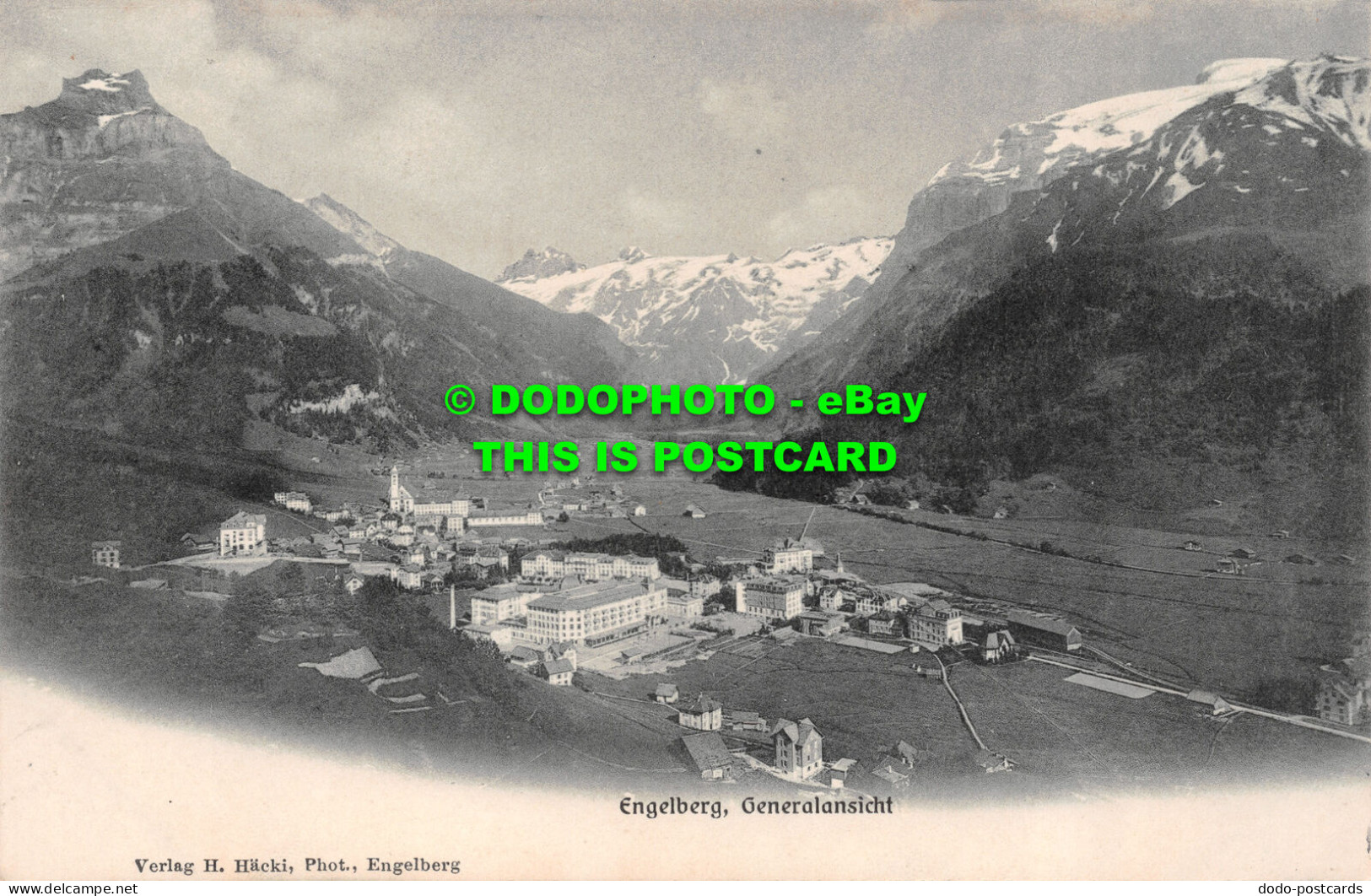 R505367 Engelberg. Generalansicht. H. Hacki. Postcard - Monde