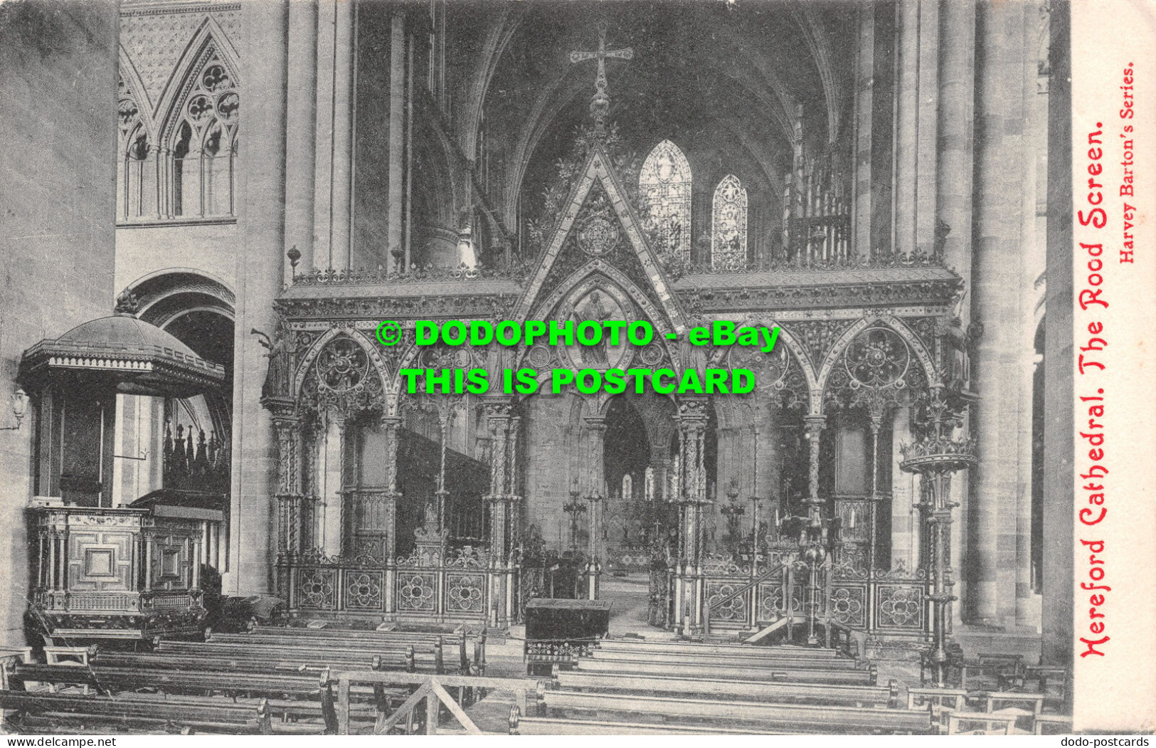 R505119 Hereford Cathedral. The Rood Screen. Harvey Barton Series - Monde