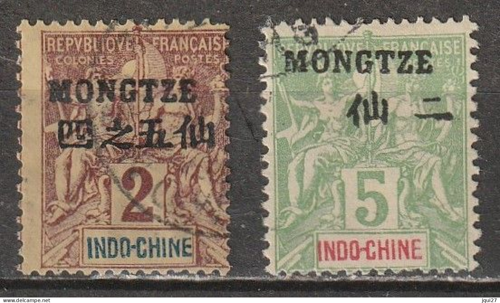 Mong-tzeu N° 2, 4 - Used Stamps