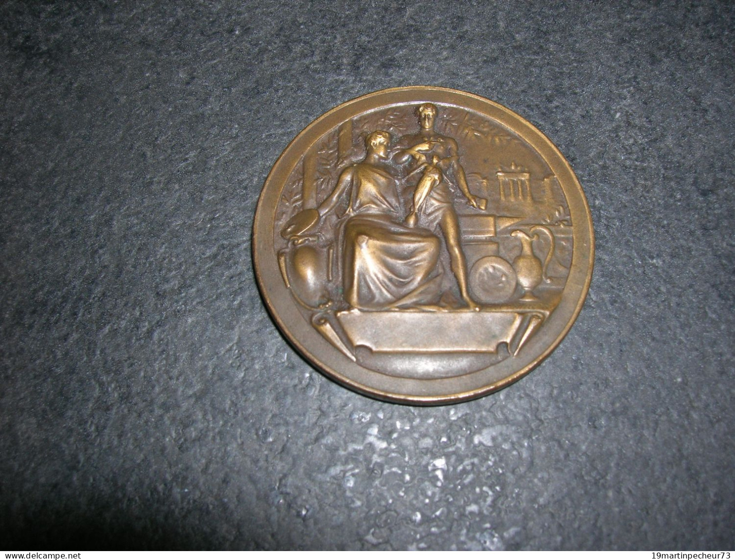 Medaille Commémorative En Bronze Par Cantillon Ville De Toulouse Renovation Des Metiers 4cm - Autres & Non Classés