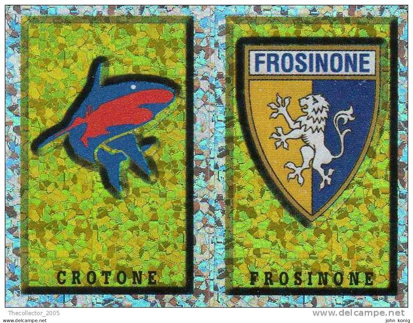 CALCIATORI - Calcio - Figurine Panini-calciatori 1997-98- N. #676 SCUDETTO CROTONE-FROSINONE - Italienische Ausgabe