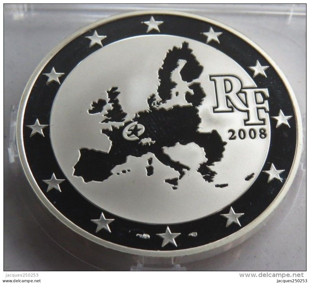 1.5 EURO 2008 France , Argent .900 PP , 37 Mm , 22.2 G - Frankreich