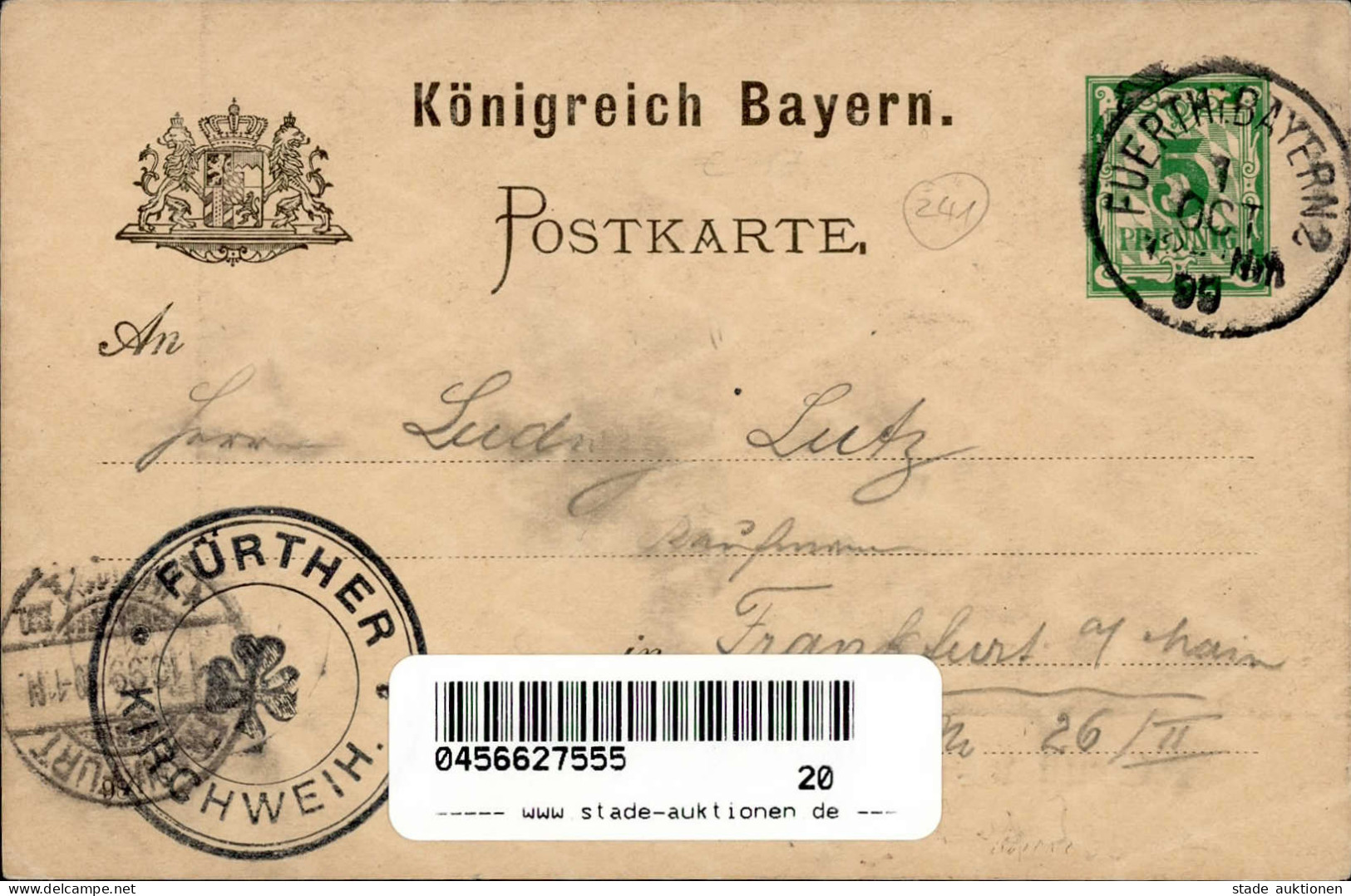 BAYERN-GSK - PP D 6/01 Gruß Von Der FÜRTHER KIRCHWEIH Mit Kasperltheater Karusell I-II - Other & Unclassified