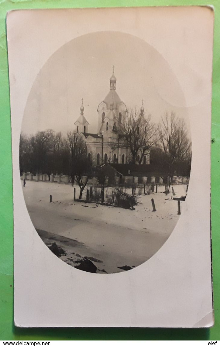 Feldpostkarte Monastery Orthodox Church Orthodoxe Kirche Foto ? 1917 > Krumhermersdorf B Zschopau, Sachsen - Feldpost (portvrij)